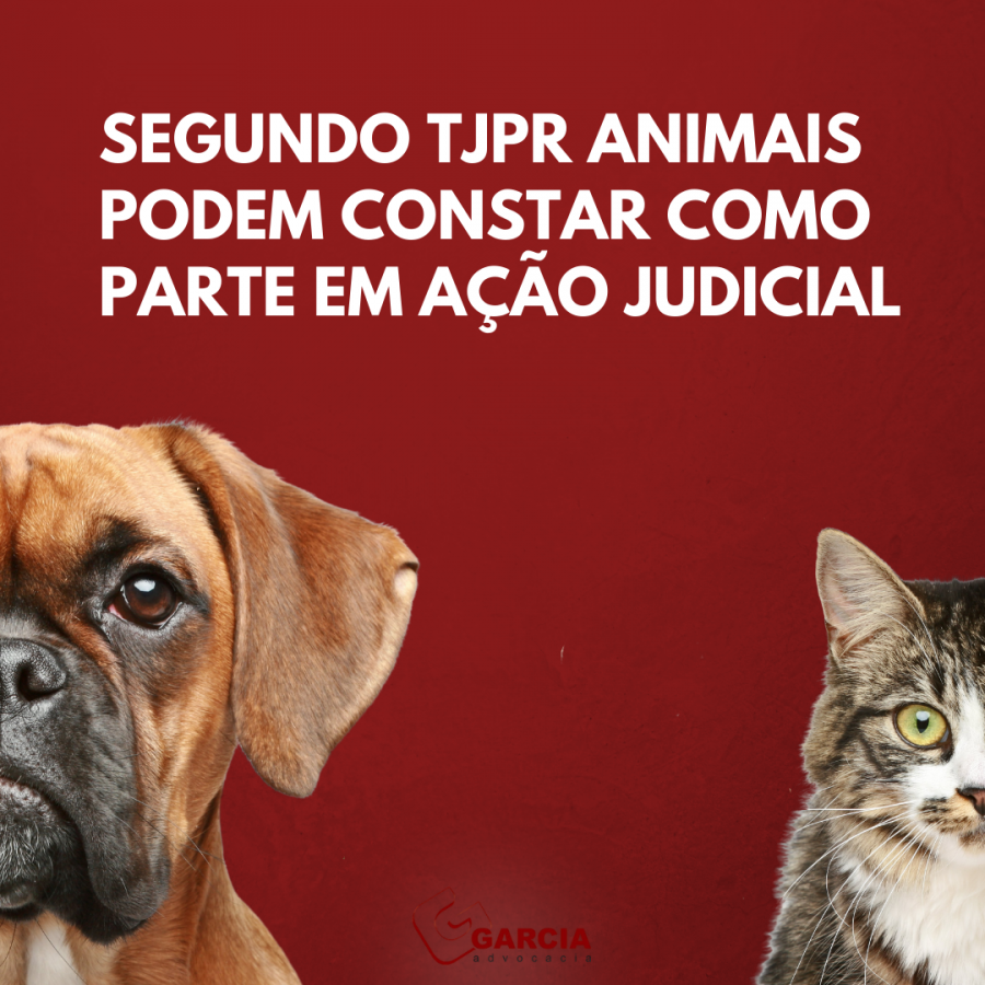 Segundo TJPR animais podem constar como parte em ao judicial