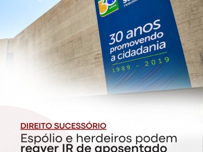 Esp�lio e herdeiros podem reaver IR de aposentado doen�a grave